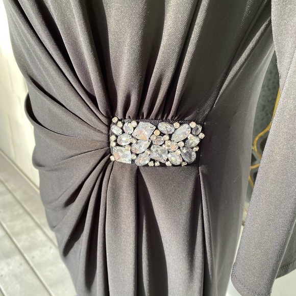 Evan Piccone Black Holiday Dress size 12 - Picture 4 of 10